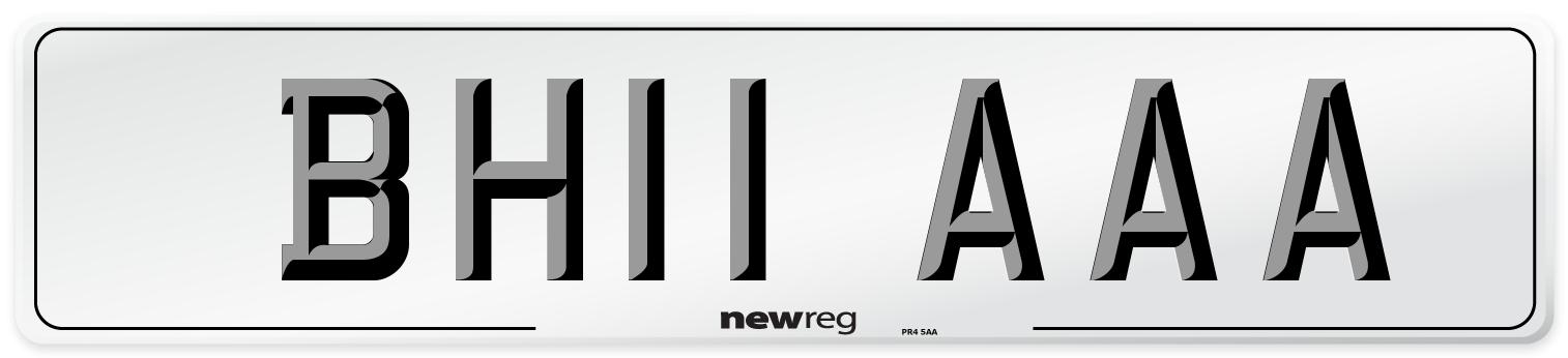 BH11 AAA Number Plate from New Reg